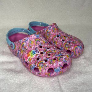 Crocs- Classic Lisa Frank Unicorn Clog Taffy Pink Size M9 W11 Everyday Comfort